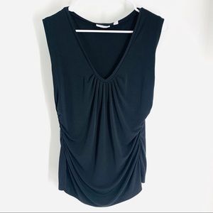 Flattering NY & Co HiLo sleeveless blouse LG
